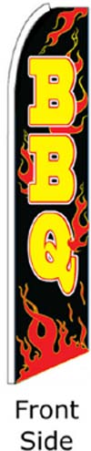 BBQ Swooper Flag - Flames